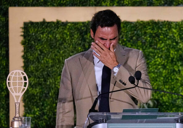 Federer a été intronisé samedi au Hall of Fame du tennis