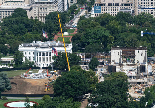 La construction de la salle de bal à la Maison-Blanche autorisée