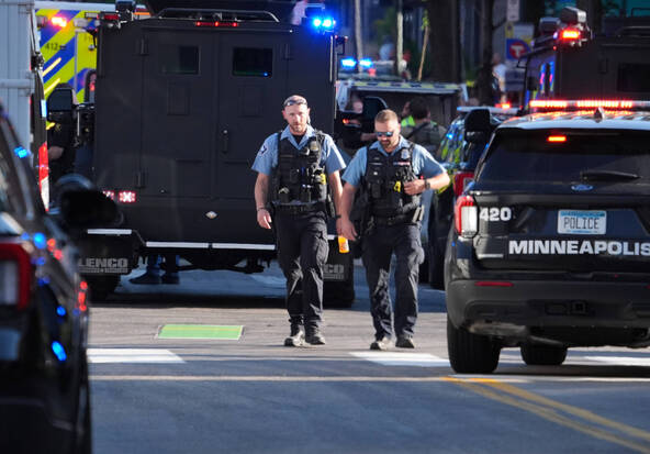 Etats-Unis: tirs à Minneapolis, deux policiers touchés