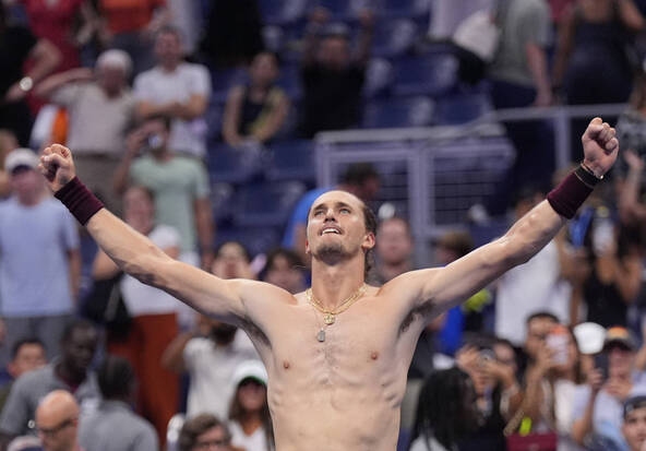 US Open: Zverev chahuté par Halys mais atteint le 3e tour