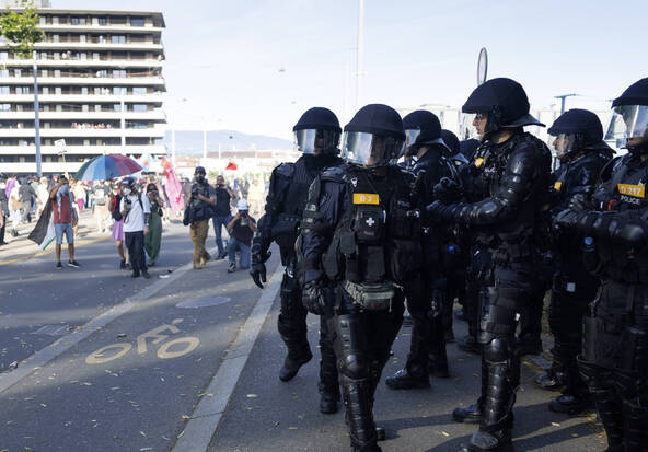 Nasse après la manif No G7: le début était licite, selon le canton