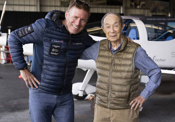 L'inventeur du premier avion solaire dans les airs à Payerne