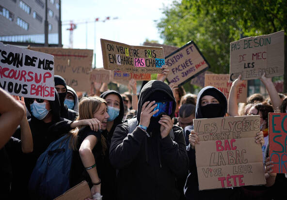 Blocage des lycées en France: appel à poursuivre la mobilisation