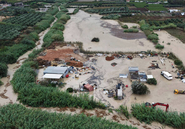Inondations en Crète, quelques touristes évacués