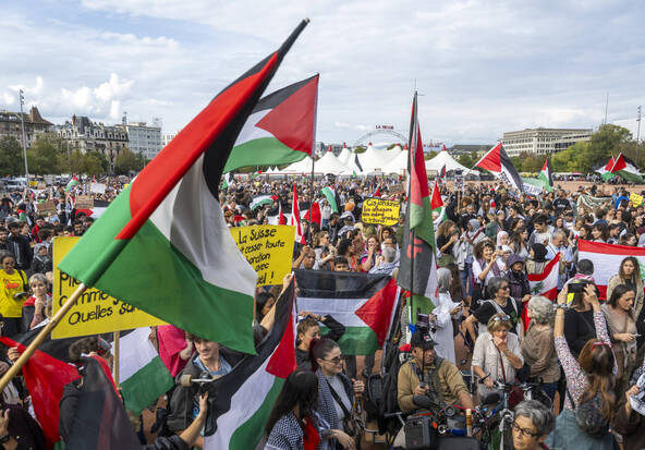 Une manif à Genève exige de la Suisse des sanctions contre Israël