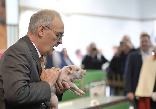 Guy Parmelin a ouvert la 83e foire agricole Olma à St-Gall
