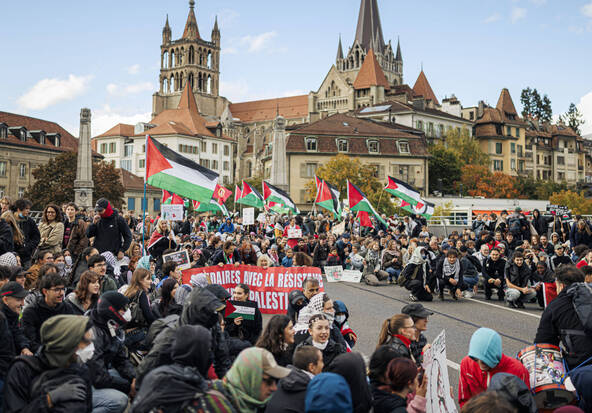Gaza: manif de soutien à Lausanne émaillée de quelques déprédations