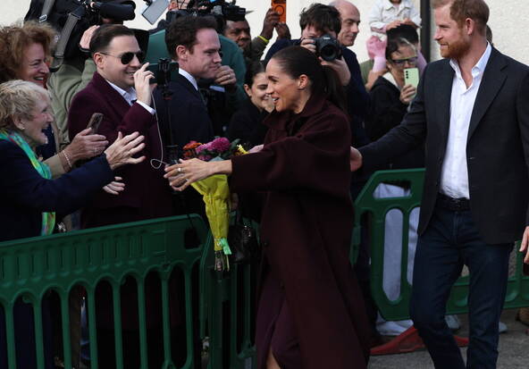Harry et Meghan font leur première sortie publique au Royaume-Uni