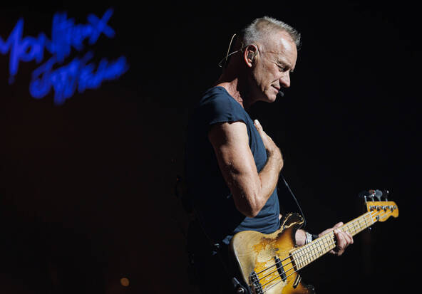 Sting, 75 ans et toujours sur la route, de retour en Suisse