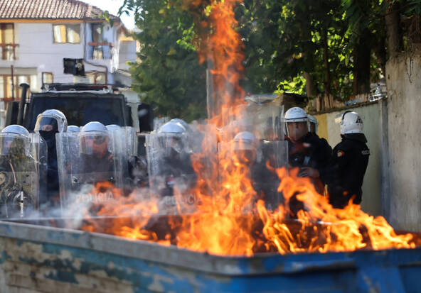 Tensions lors d'une nouvelle manifestation en Albanie