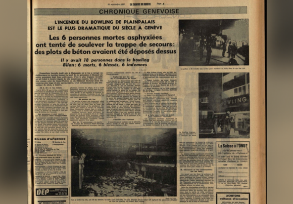 Bowling de Plainpalais: l’incendie qui a changé les règles de sécurité à Genève