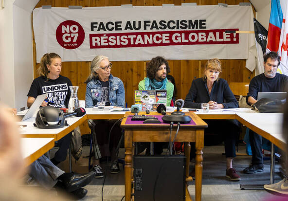 Appel à manifester à Genève contre le G7 diffusé à l'international