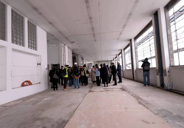 Le bâtiment d'art contemporain prend forme
