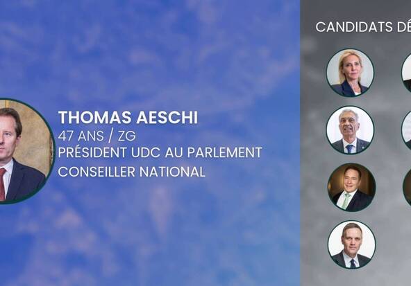 Tous les candidats UDC pour la succession de Guy Parmelin sont connus