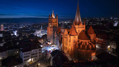 Un nouvel éclairage pour la cathédrale de Lausanne