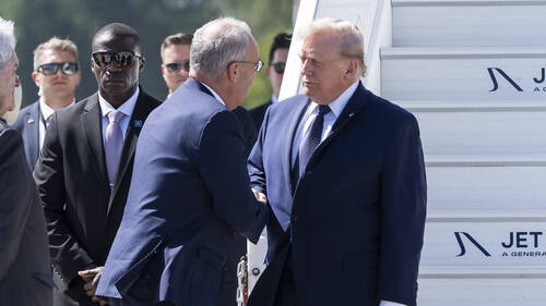 Donald Trump est arrivé à Genève avant de repartir pour Evian