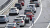 Longs bouchons sur le chemin du retour devant le Gothard