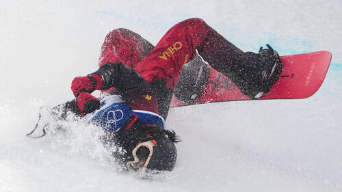 Halfpipe: Liu Jiayu dit "aller bien" après une terrible chute