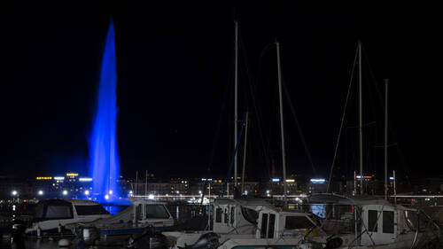 Monuments s'illuminent en bleu pour la journée d'action EM