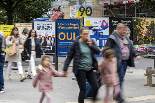 SUISSE AFFICHES VOTATIONS GENEVE
