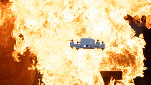 Un drone résistant à la chaleur pour protéger les pompiers