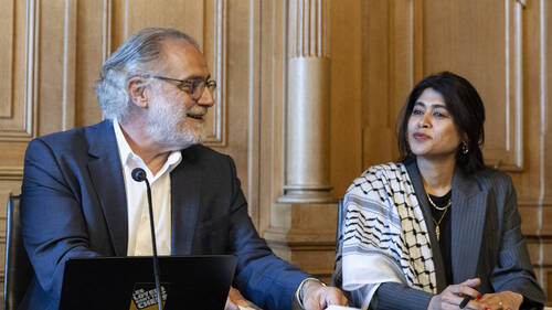 Rima Hassan rencontre des parlementaires suisses à Berne