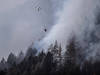 L'incendie de forêt près de Gambarogno (TI) pas encore maîtrisé