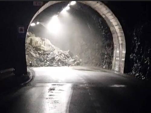 Une partie d'un tunnel s'effondre sur les hauteurs de Riddes (VS)