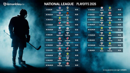 Le calendrier des matchs Playoffs
