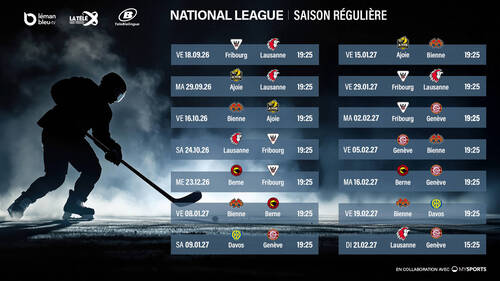 Le calendrier des matchs