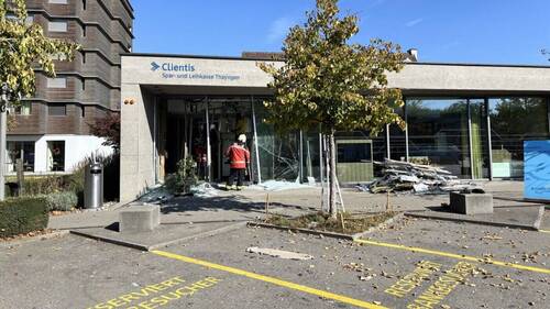 Bancomat dynamité à Thayngen (SH): un des voleurs blessé