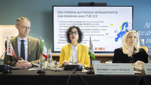 Les cantons de Suisse occidentale contre l'initiative de l'UDC