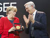 Angela Merkel reçoit le prix Nansen à Genève