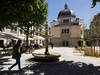 La place de la Synagogue est entièrement piétonne