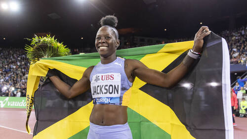 Shericka Jackson à Athletissima