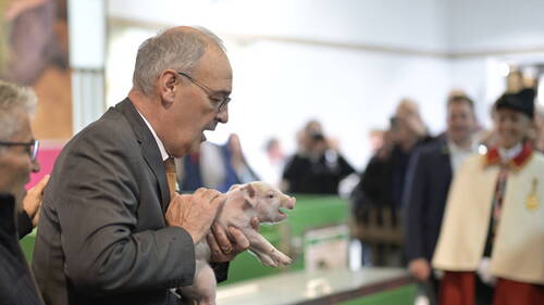 Guy Parmelin a ouvert la 83e foire agricole Olma à St-Gall