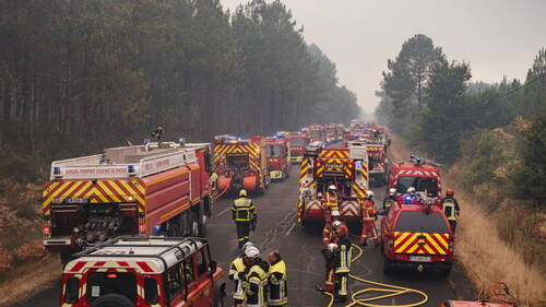 Incendies: 55'000 nouvelles évacuations aux abords de Bordeaux