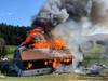 Ferme détruite par un spectaculaire incendie à La Sagne (NE)