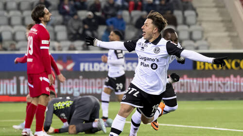 Super League: Lugano fait chuter le leader Thoune à 10 contre 11