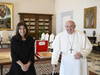 Le pape évoque les réfugiés et Notre-Dame avec Anne Hidalgo