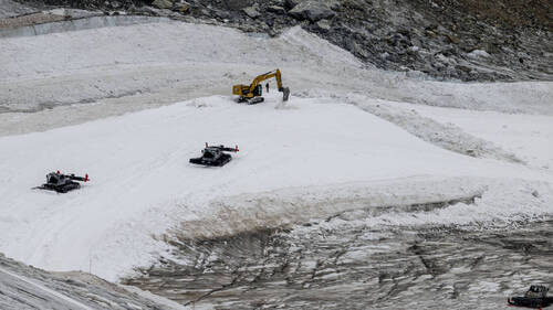 Bulldozers sur un glacier à Zermatt/Cervinia: acquittement confirmé