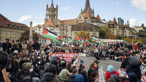 Gaza: manif de soutien à Lausanne émaillée de quelques déprédations