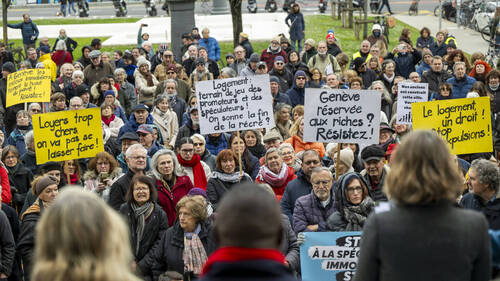 Genève: 400 manifestants contre la spéculation immobilière