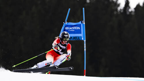 Coupe du monde: Camille Rast en embuscade au géant d'Hafjell