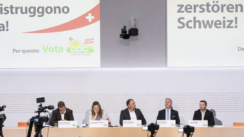L'UDC se place seule contre tous dans sa campagne électorale