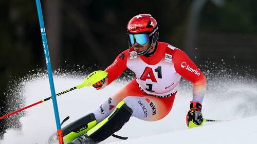 Slalom de Kitzbühel: Meillard en tête, Nef placé