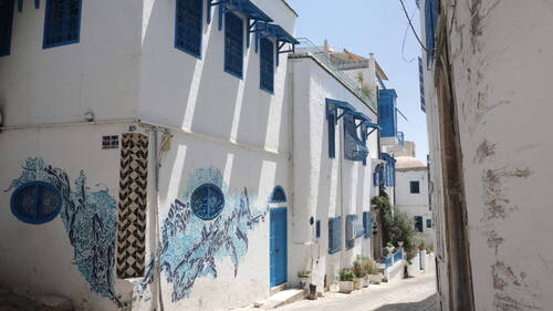 Le village de Sidi Bou Saïd, en Tunisie, inscrit à l'Unesco