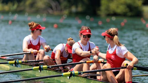 Un titre inattendu pour le quatre de couple féminin suisse