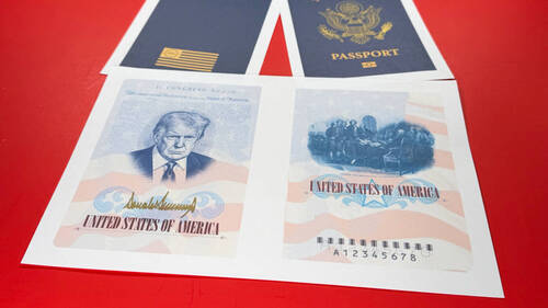 Trump dévoile un nouveau passeport américain avec sa photographie