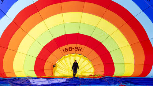 Une semaine inespérée pour les montgolfières à Château-d'Oex